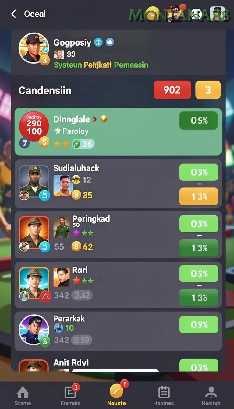 Cuplikan layar GRABWIN — menu navigasi