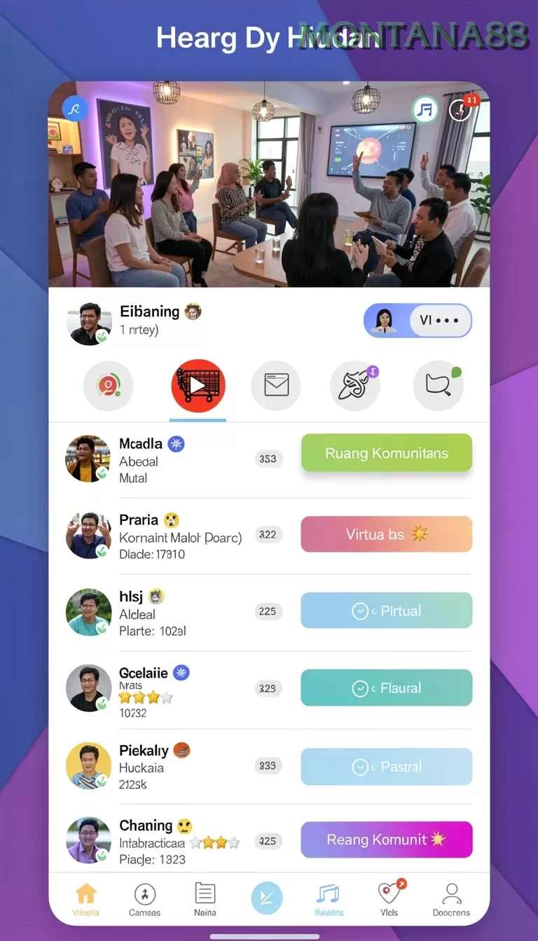 Cuplikan layar GEBYAR4D — menu navigasi