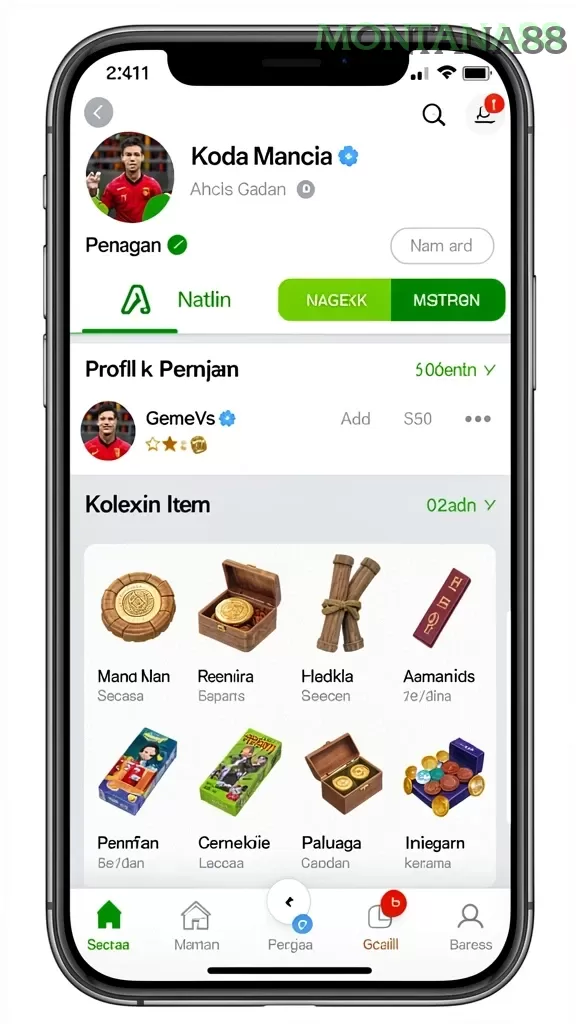 Cuplikan layar JAMIN777 — pengaturan akun